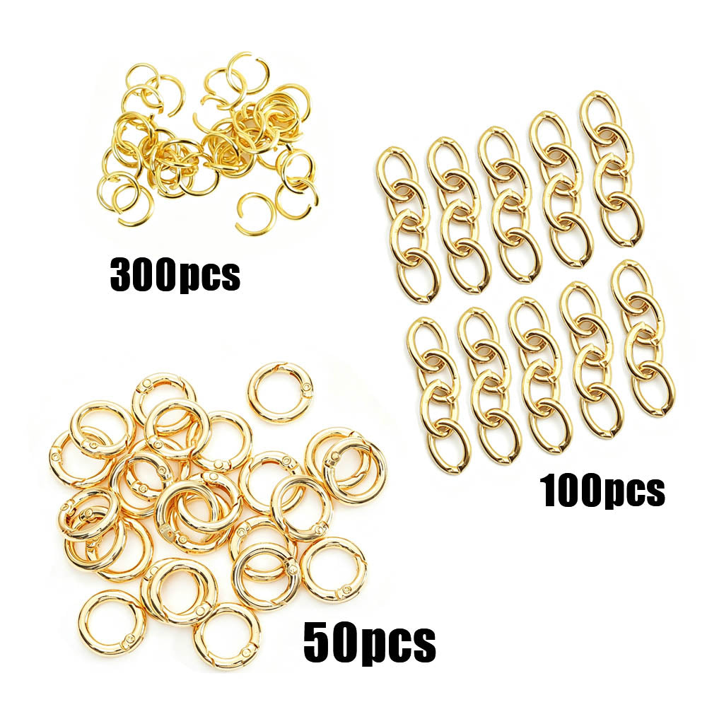 Aoxsie Gold Alloy DIY Jewelry Finding Combo Set