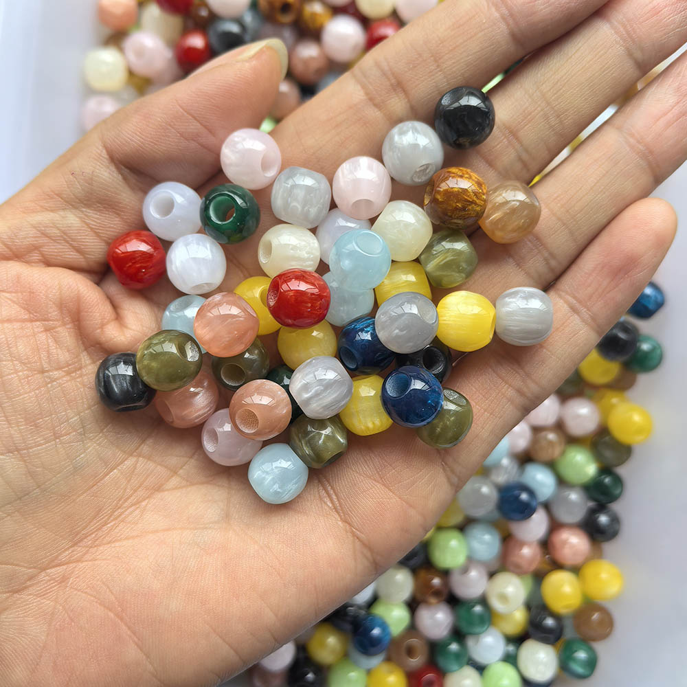 Aoxsie 200pcs Resin Beads Mixed Random