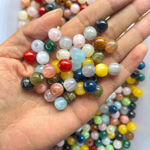 Aoxsie 200pcs Resin Beads Mixed Random