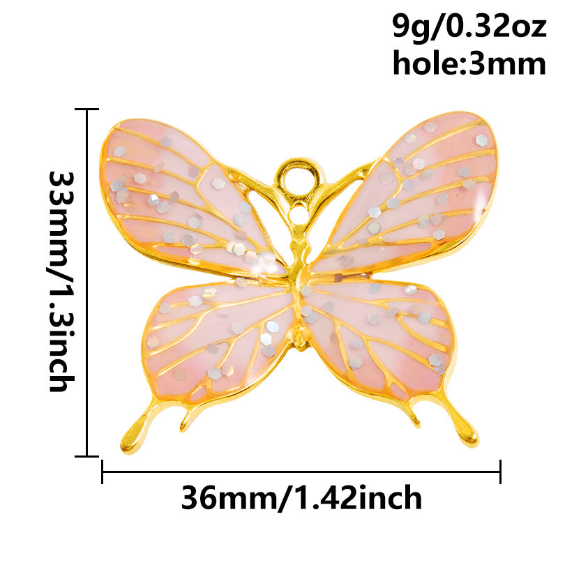 Aoxsie Stainless Steel Butterfly Charms Pendants