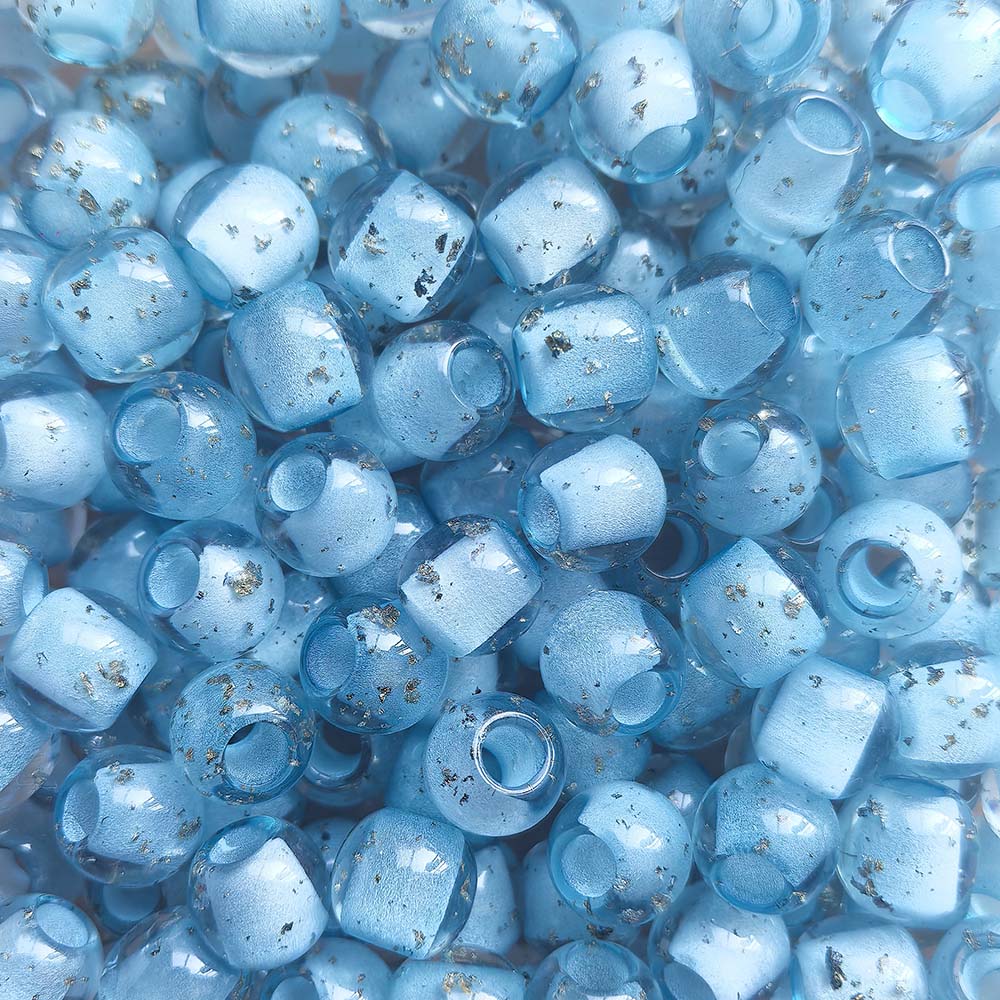 Aoxsie 200pcs Fake Glass Beads Mixed Random