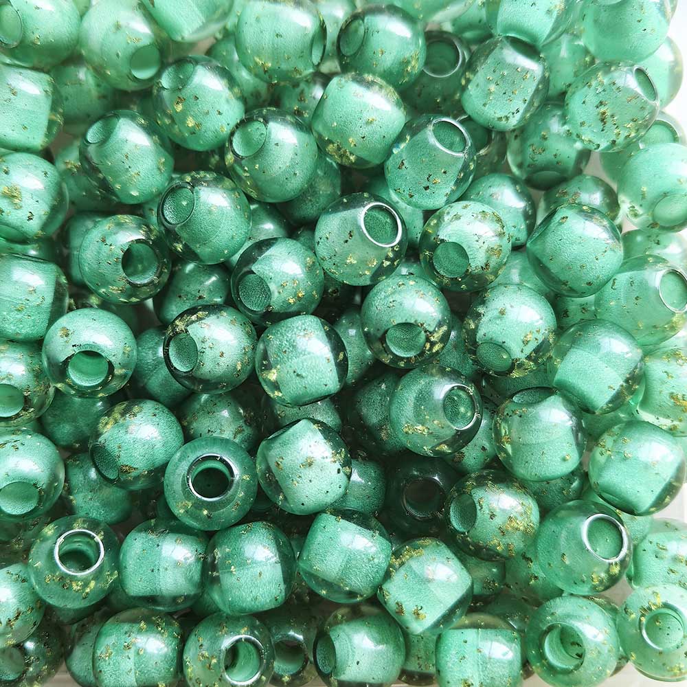 Aoxsie 200pcs Fake Glass Beads Mixed Random