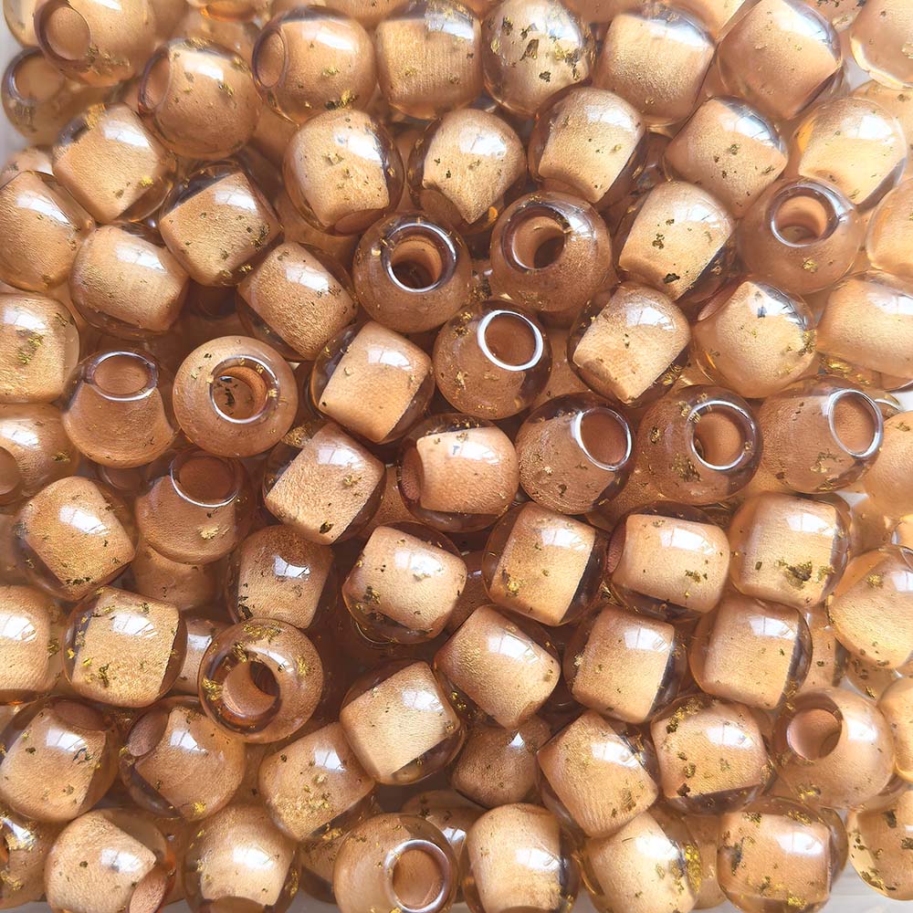Aoxsie 200pcs Fake Glass Beads Mixed Random