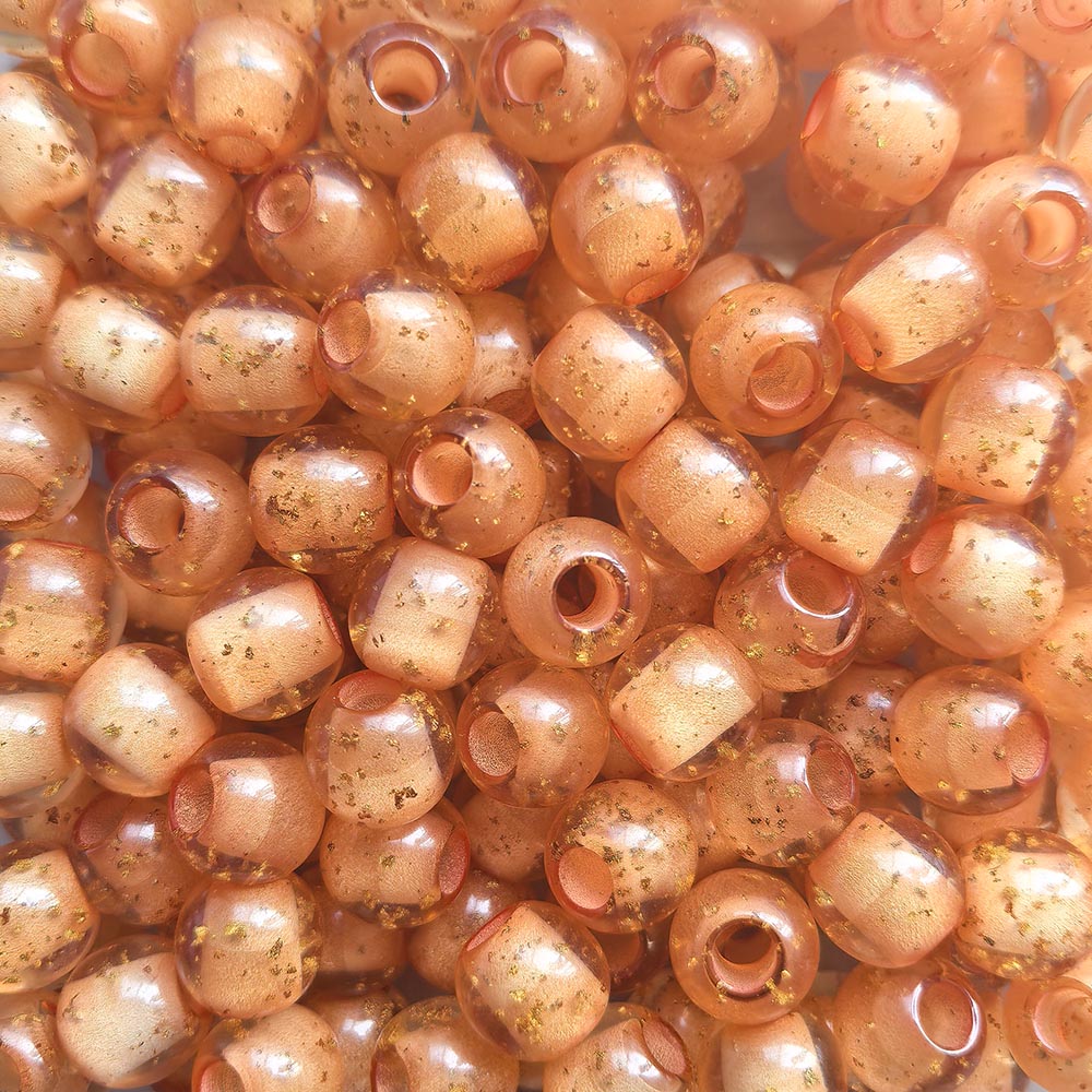 Aoxsie 200pcs Fake Glass Beads Mixed Random