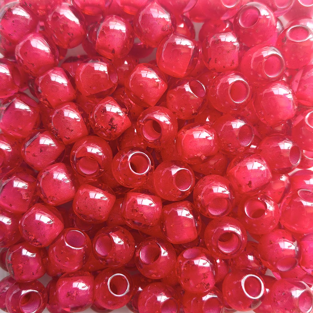 Aoxsie 200pcs Fake Glass Beads Mixed Random