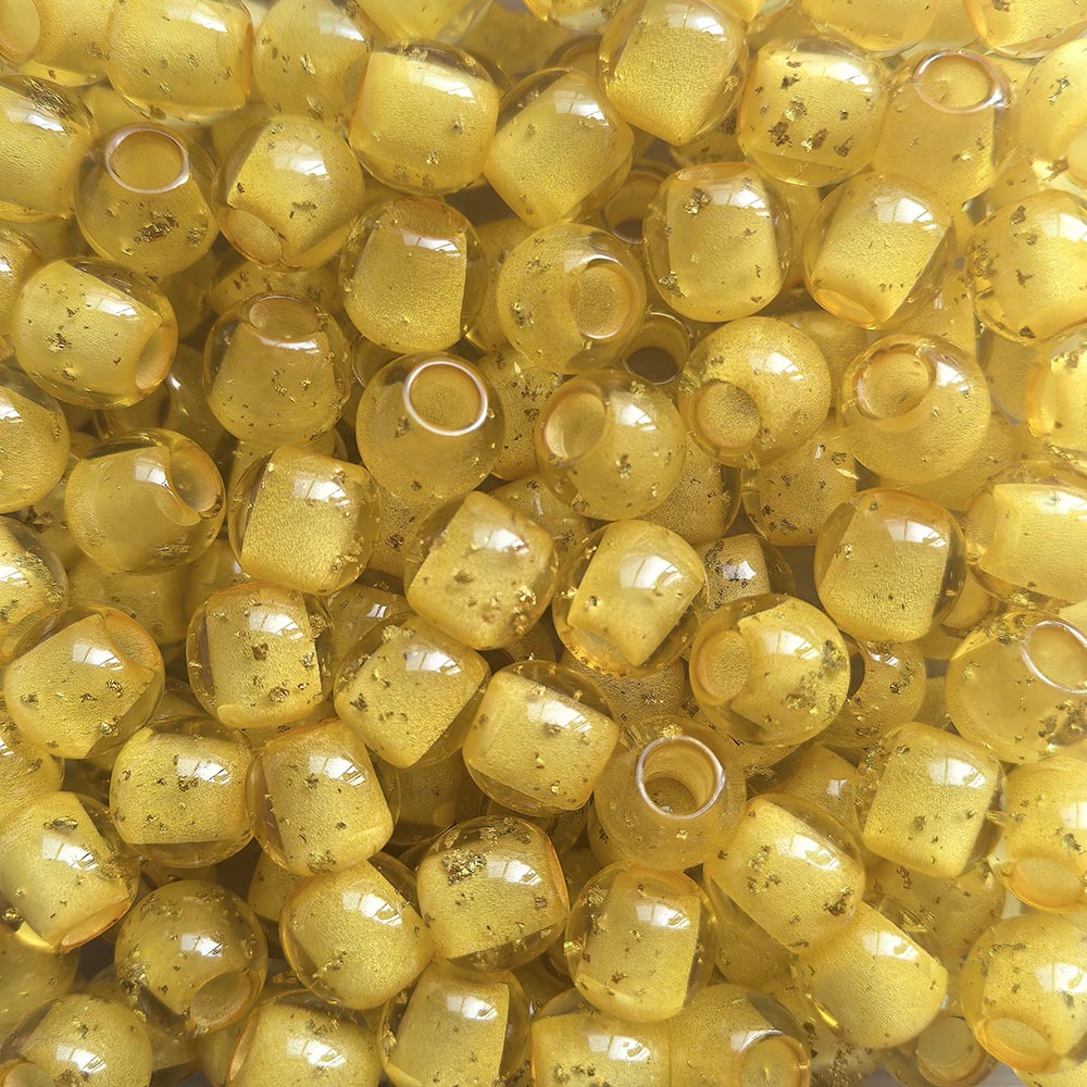 Aoxsie 200pcs Fake Glass Beads Mixed Random