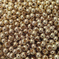 Aoxsie 500pcs Gold Plated Beads 1cm