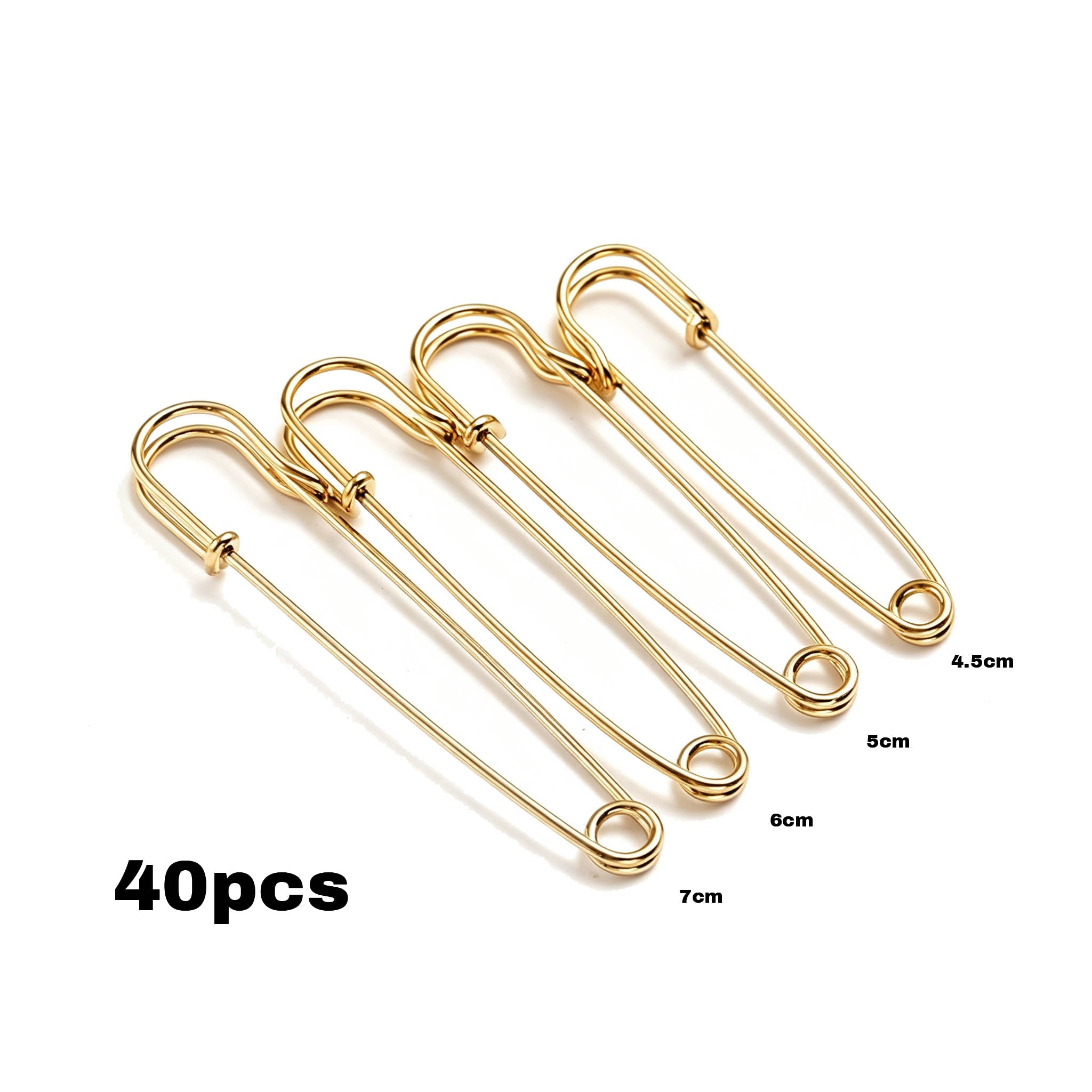 Aoxsie 40pcs Brooch Safe Pins for Jewelry Making