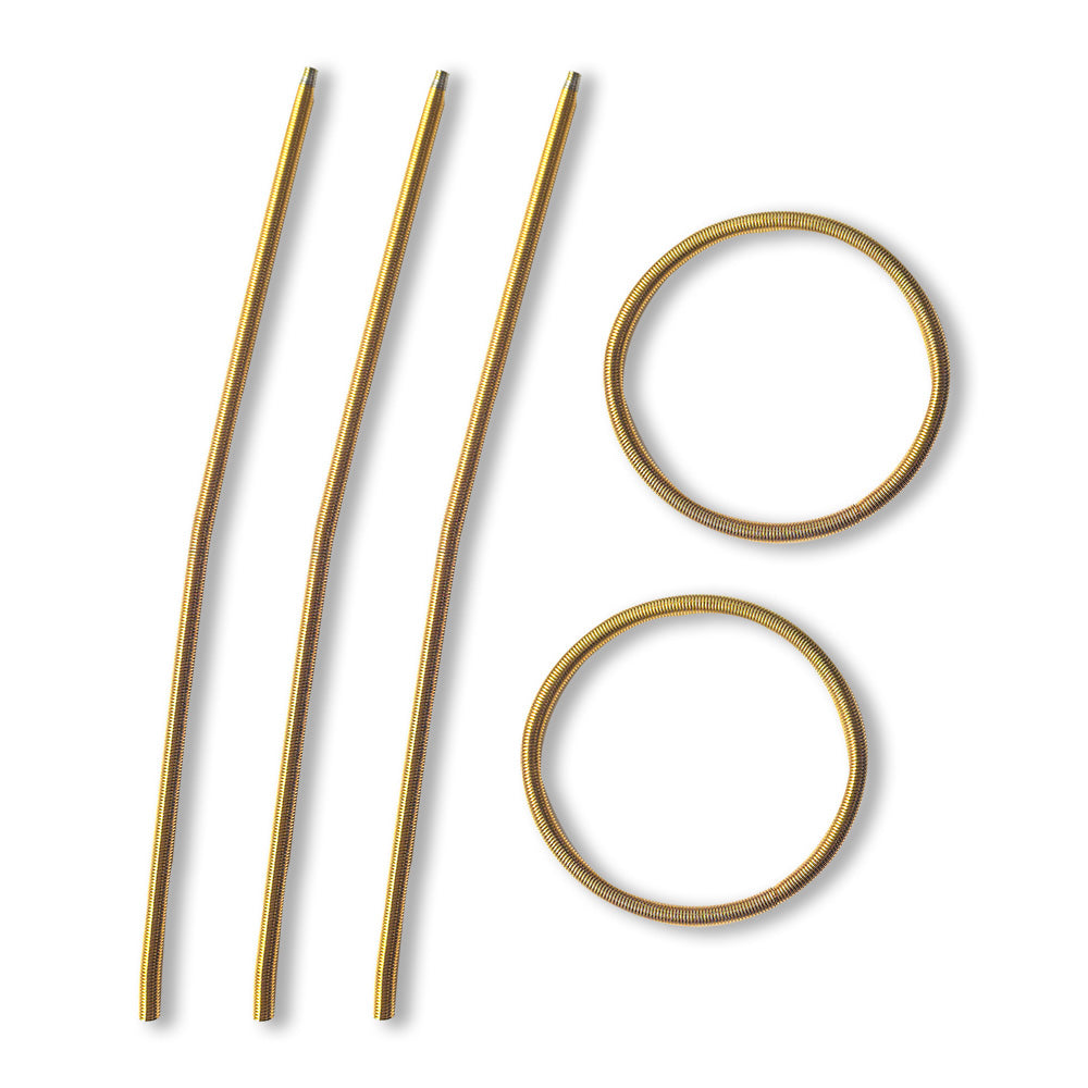 Aoxsie 5pcs Stainless Steel Spring Bracelet for Large Hole Beads Memory Wire Rope