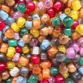 Aoxsie 200pcs Fake Glass Beads Mixed Random