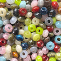 Aoxsie 100pcs Resin Large Beads Big Hole Mixed Random for Chunky Jewelry