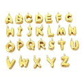 Aoxsie Stainless Steel  A-Z Gold Color