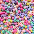 Aoxsie 500pcs Pony Beads Matte Pastel