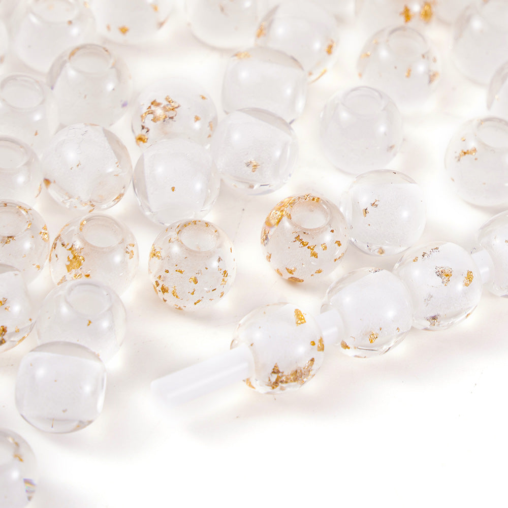 Aoxsie 200pcs Resin Beads Mixed Random