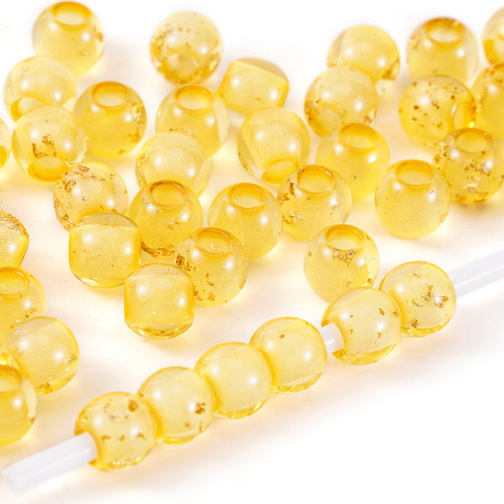 Aoxsie 200pcs Resin Beads Mixed Random