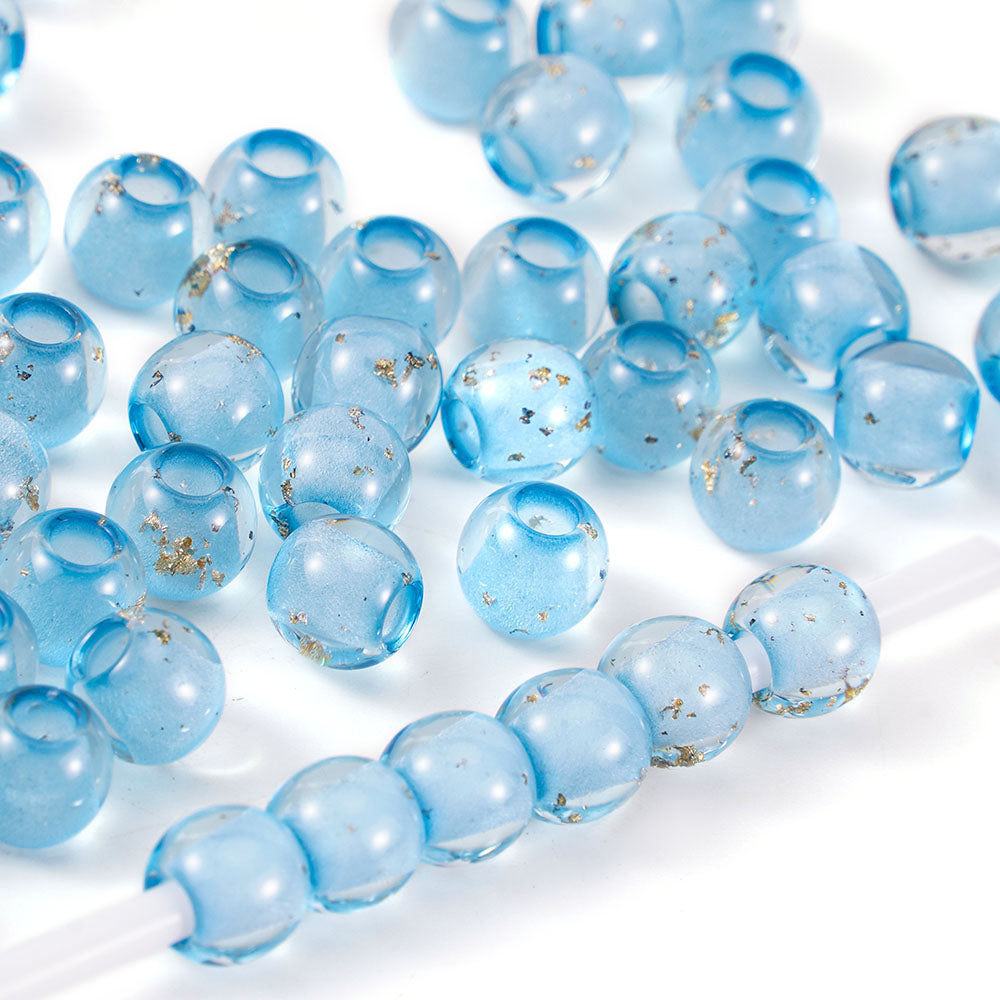 Aoxsie 200pcs Resin Beads Mixed Random