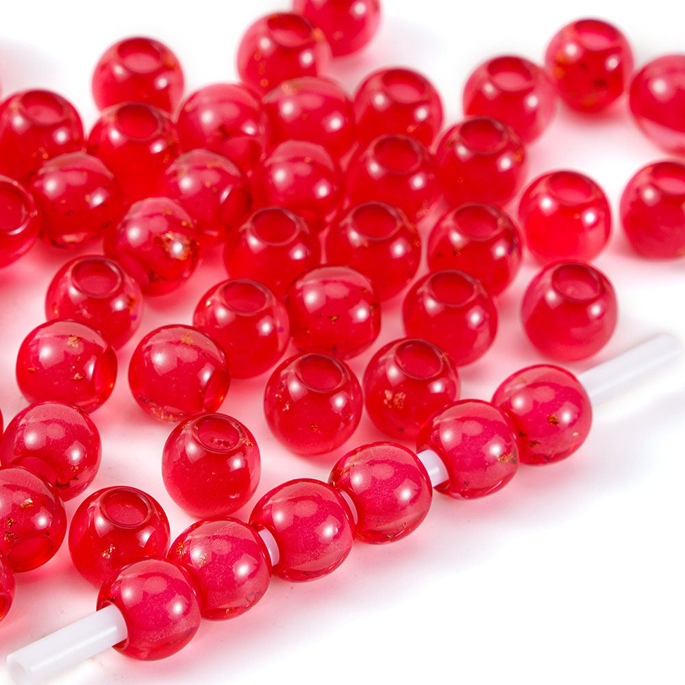Aoxsie 200pcs Resin Beads Mixed Random