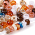 Aoxsie 500pcs 12*5mm Large Hole 5mm Acrylic Beads Square Beads Mixed Random