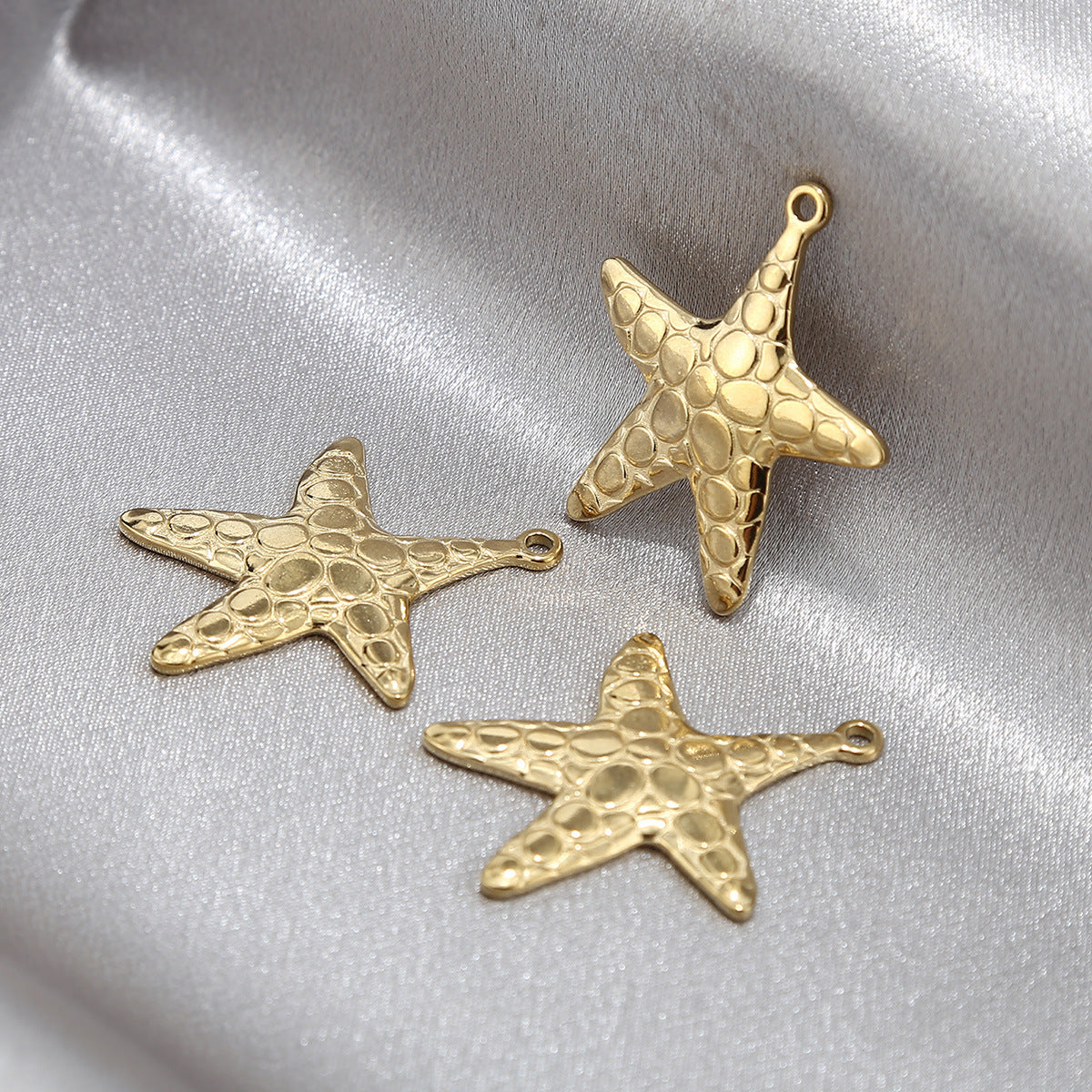 Aoxsie Stainless Steel Conch Starfish  Charms Pendant