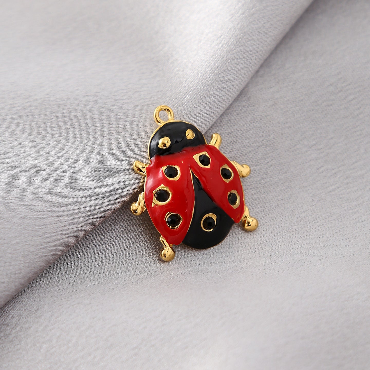 Aoxsie Stainless Steel Lady Bug Charms Pendant