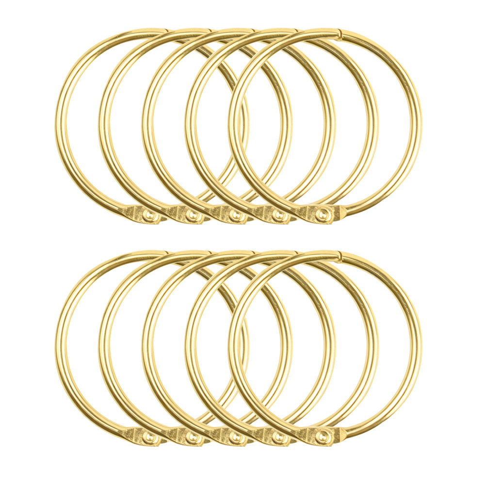 Aoxsie 10pcs Opening Book Rings for Jewelry Making